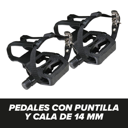 Pedales De Bicicleta Con Puntilla Y Calas 9/16 (14 Mm)